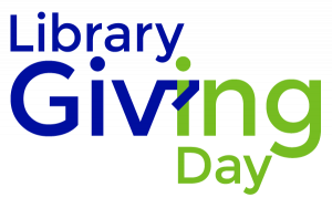 Library Giving Day logo #LibraryGivingDay