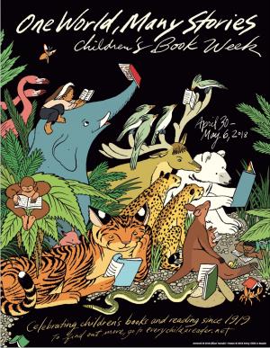 Children's Book Week Poster with Animals