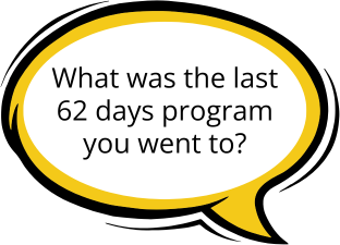 Have you been to many 62 days programs so far this year?